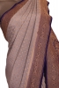 Pure Handloom Zari Butta Banarasi Crepe Silk Saree